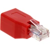 Image de InLine® adaptateur crossover, RJ45 prise femelle/prise mâle, court
