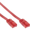 Image de InLine® Patchkabel flach, U/UTP, Cat.6, rot, 1m