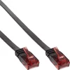 Image de InLine® 71602S Câble patch plat, U/UTP, Cat.6, noir, 2m