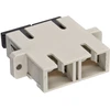 Image de InLine® 89992A Raccord fibre optique, duplex SC/SC, multimode, beige, douille céramique, à encastrer