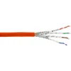 Image de InLine® 70300I Câble de pose Cat.7a, S/FTP (PiMF) 4x2x0,58 AWG23, 1200MHz, sans halogène, orange, 300m