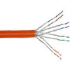 Image de InLine® 77300I Câble de pose duplex Cat.7a, S/FTP (PiMF), 2x 4x2x0,58 AWG23, 1200MHz, sans halogène, orange, 300m