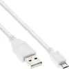 Image de InLine 31705W câble USB USB 2.0 0,5 m USB A Micro-USB B Blanc - Neuf