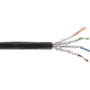 Image de InLine® Câble de liaison ext. Cat.7a, S/FTP (PiMF) 4x2x0,58 AWG23, PE-Man. noir, 50m