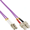 Image de INLINE - Câble de raccordement - LC multi-mode (M) à SC multi-mode (M) - 20 m - fibre optique - duplex - 50/125 microns - OM4 - sans halogène - violet