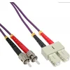 Image de InLine® LWL Duplex Kabel, SC/ST, 50/125µm, OM4, 5m