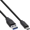Image de InLine 35711 câble USB USB 3.2 Gen 2 (3.1 Gen 2) 1 m USB C USB A Noir - Neuf