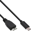 Image de InLine® 35721 Câble USB 3.1, type C prise à micro-B prise, noir, 1m
