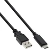 Image de InLine® 35736 Câble USB 2.0, type C prise à A prise, noir, 0,5m