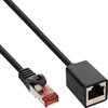 Image de InLine® 76900X Rallonge câble patch, S/FTP (PiMf), Cat.6, 250MHz, sans halogène, cuivre, noir, 10m