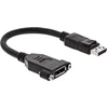 Image de InLine® 17100I Câble adaptateur DisplayPort, DisplayPort mâle à femelle pour encastrement, 0,2m