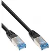 Image de InLine - Câble de raccordement - RJ-45 (M) vers RJ-45 (M) - 15,0m - SFTP, PiMF - CAT 6a - sans halogène, toronné - Noir (74815S)