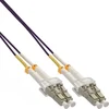 Image de InLine - Câble de raccordement - SC multi-mode (M) à SC multi-mode (M) - 50,0m - fibre optique - 50/125 microns - OM4 - sans halogène - violet (88526P)