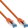 Image de InLine® 76803O Câble patch, S/FTP (PiMf), Cat.6A, 500MHz, sans halogène, cuivre, orange, 3m