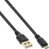 Image de InLine® 31703F Câble plat Micro-USB 2.0, USB-A prise à Micro-B prise, 0,3m