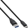 Image de InLine® 35717 Câble USB 3.1, type C prise à A prise, noir, 0,3m