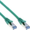Image de InLine® câble patch, S/FTP (PiMf), Cat.6A, 500MHz, sans halogène, cuivre, vert, 15m