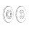 Image de FERODO - Jeu de 2 disques de frein DDF2469 - Réf. 1345906