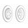 Image de FERODO - Jeu de 2 disques de frein DDF1802C - Réf. 1347511