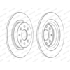 Image de FERODO - Jeu de 2 disques de frein DDF1299C - Réf. 1347302