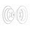 Image de FERODO - Jeu de 2 disques de frein DDF1409C - Réf. 1347308