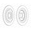 Image de FERODO - Jeu de 2 disques de frein DDF1588C - Réf. 1347467