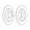Image de FERODO - Jeu de 2 disques de frein DDF1874C - Réf. 1347517