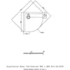 Image de Receveur De Douche Quart De Cercle Muna 800x800x30mm