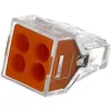 Image de Wago - 100 Connecteurs 4 Entrées (orange)
