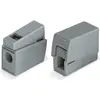 Image de Borne pour luminaire Wago grise 0,5-2,5 mm², paquet de 100 pièces.