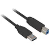 Image de Sharkoon 3m, USB3.0-A/USB3.0-B USB cable USB 3.2 Gen 1 (3.1 Gen 1) USB A USB B Black