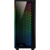 Image de Sharkoon RGB LIT 200, Midi Tower, PC, noir, ATX, micro ATX, Mini-ITX, bleu, vert, rouge, ventilateur de poche, face avant