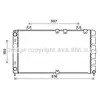 Image de Radiateur PRASCO LA2021 pour LADA Kalina Break (1117), LADA Kalina Berline (1119), LADA Kalina Break 111 et LADA Kalina Berline (1118)