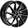 Image de jante alu 16 pouces ALUTEC SINGA 16 "x6,0" 4x100 PCD ET43 54,1mm Jante noire polie à l'avant