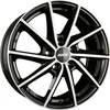 Image de jante alu 15 pouces ALUTEC Singa 15 "x6" 5x114.3 PCD ET46 67.10mm Jante noire mate polie à l'avant