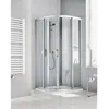 Image de Kermi Quart De Cercle Ibiza 2000 R48 V41 X 1850 Bv : -885-985 Simg Verre Trempé Transparent