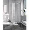 Image de Kermi Porte Battante Ibiza 2000 Str 1000x 1850 Bv : 965-1000 Simg Verre Trempé Transparent