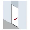 Image de Kermi Porte Battante Ibiza 2000 Stw 0800x 2000 Bv : 765-800 Simg Verre Trempé Transparent