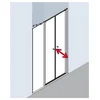 Image de Kermi Porte Battante Ibiza 2000 Por 1200x 2000 Bv: 1165-1200 Simg Verre Trempé Transparent