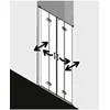 Image de Kermi Porte Battante Pliante Diga 2t4 1600x 2000 Bv : 1568-1608 Sihg Verre Trempé Transparent