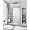 Image de Kermi Porte Battante Pliante Diga 2t4 1800x 2000 Bv : 1768-1808 Sihg Verre Trempé Transparent