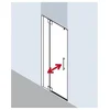 Image de Kermi Porte Battante Pasa Xp 1tl 0800x 2000 Bv : 775-810 Simg Verre Trempé Transparent