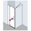 Image de Kermi Porte Battante Pasa Xp 1wl 1300x 2000 Bv: 1270-1300 Simg Verre Trempé Transparent