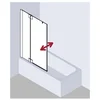 Image de Kermi Vantail Pivotant Pasa Xp Dtl 0900x 1500 Bv : 870-900 Simg Verre Trempé Transparent