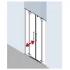 Image de Kermi Porte Battante Pasa Xp Ptf 1400x 2000 Bv : 1350-1410 Simg Verre Trempé Transparent