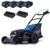 Image de Scheppach Tondeuse à gazon sans fil BC-MP470-X - 47cm de largeur de coupe | 800-900 m2 | Vario roue motrice | LED | 7 hauteurs de coupe | incl. 4x 4Ah batterie & 2xchargeur