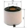 Image de Cartouche De Filtre À Air, Moteur - F026400677 - Bosch