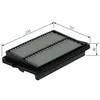 Image de Cartouche De Filtre À Air, Moteur - F026400649 - Bosch