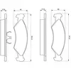 Image de BOSCH - Jeu de 4 plaquettes de frein 0 986 468 570 - Réf. 0986468570