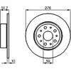 Image de Lot De 2 Disques De Frein Bosch 0 986 478 463 Alfa Romeo 60814646 71739570